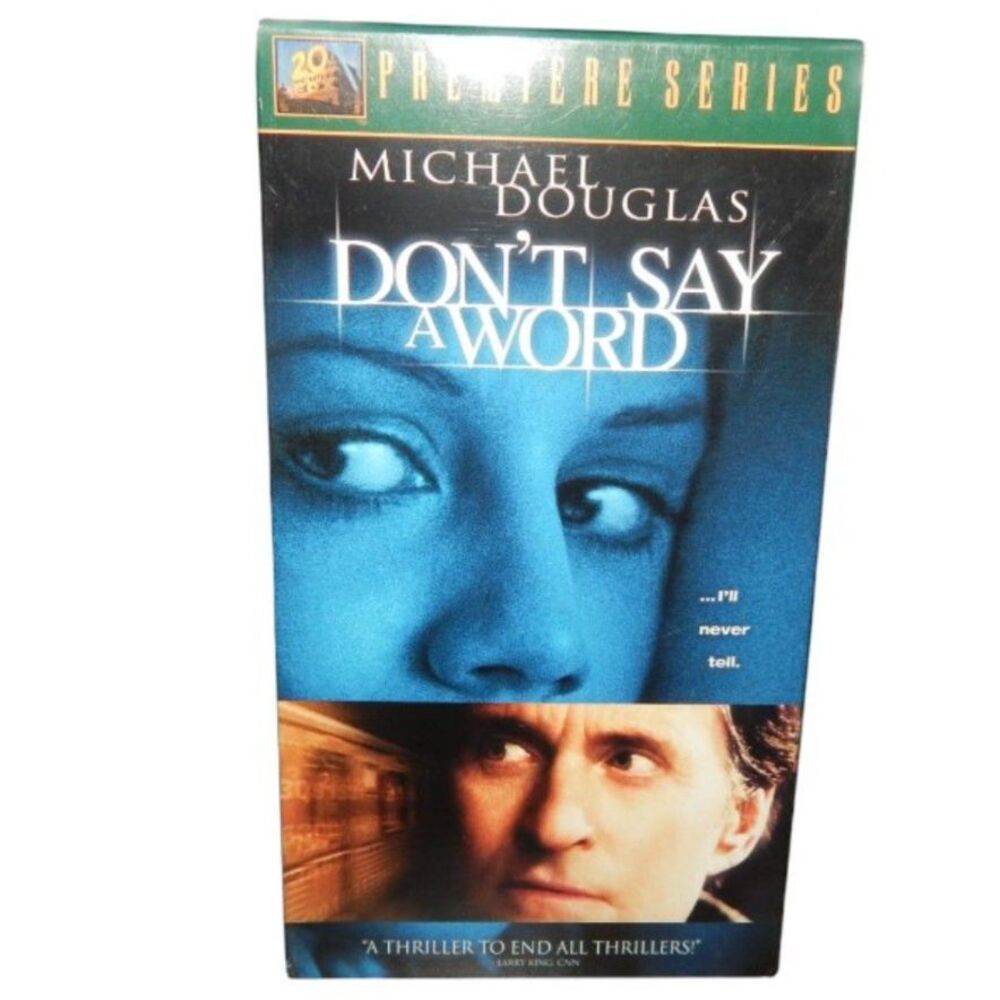 DON'T SAY A WORD Michael Douglas Brittany Murphy vintage VHS in original case